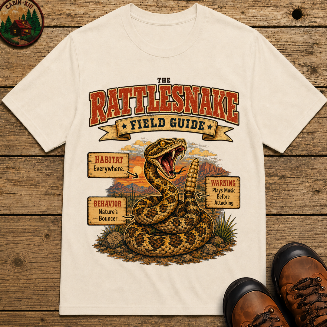Rattlesnake Field Guide - Plays Music Before Attacking Tee