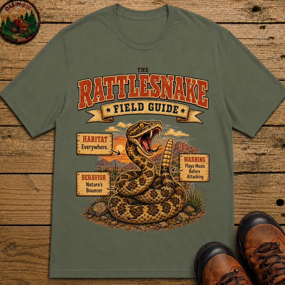 Rattlesnake Field Guide - Plays Music Before Attacking Tee