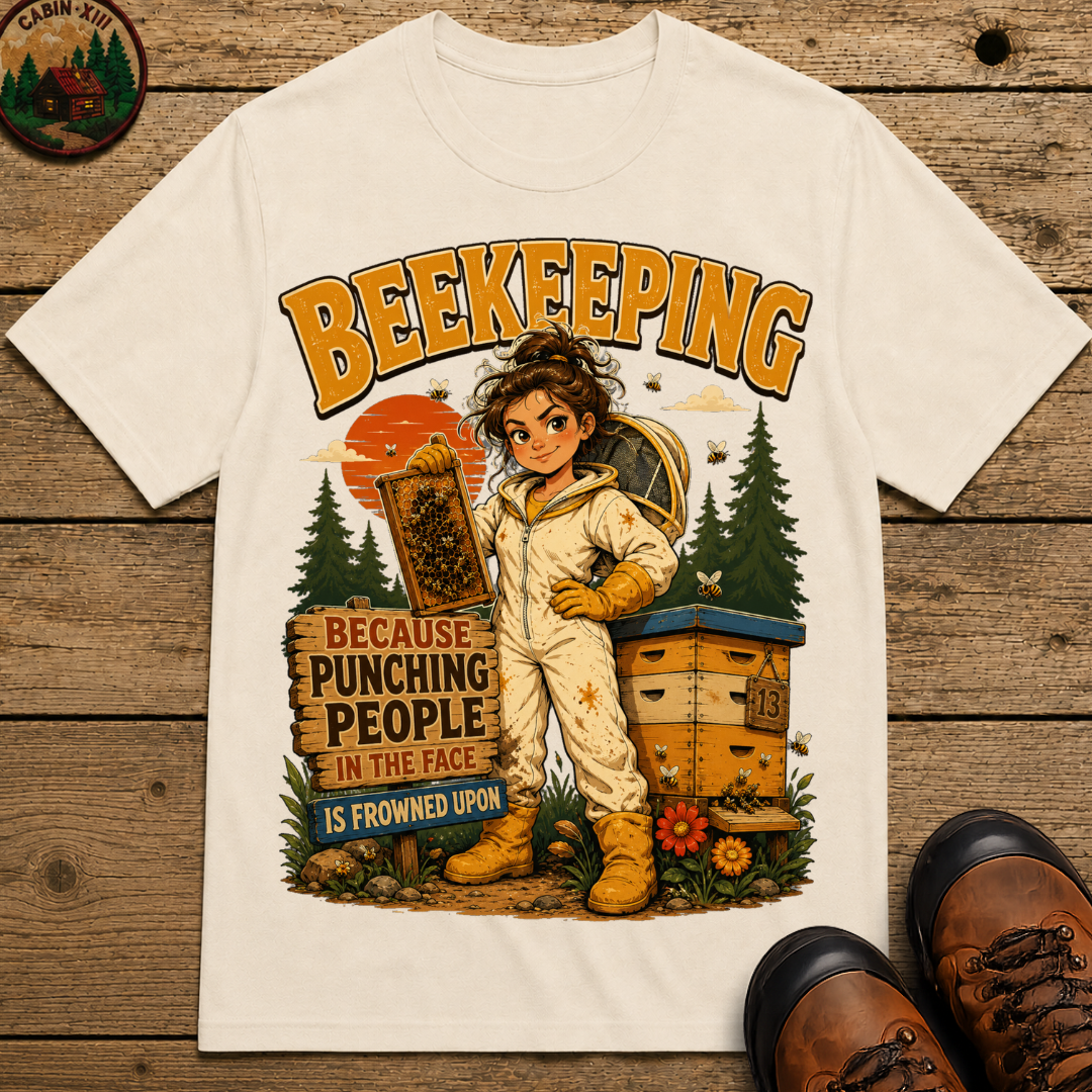 Beekeeping Because Punching People Is Frowned Upon Funny Tee