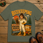 Beekeeping Because Punching People Is Frowned Upon Funny Tee