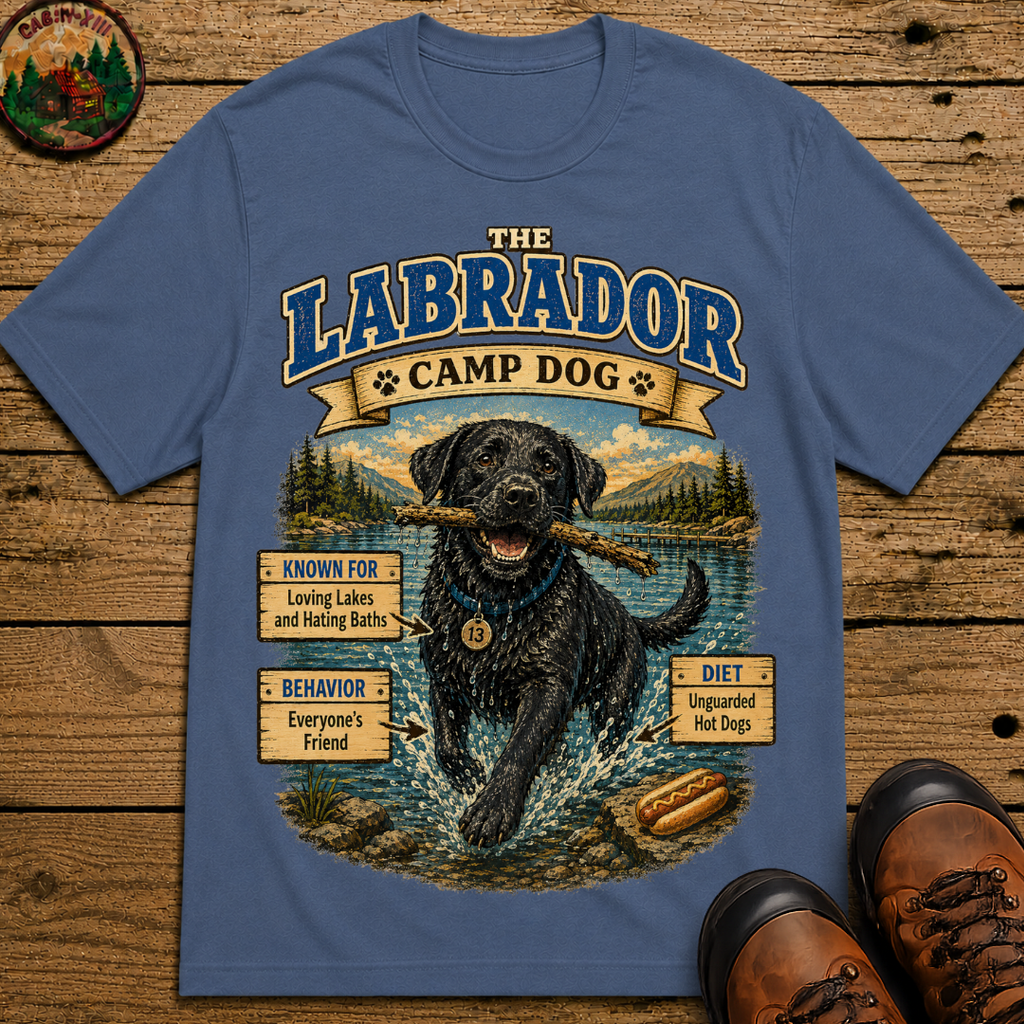 Labrador Camp Dog - Loving Lakes and Hating Baths Shirt