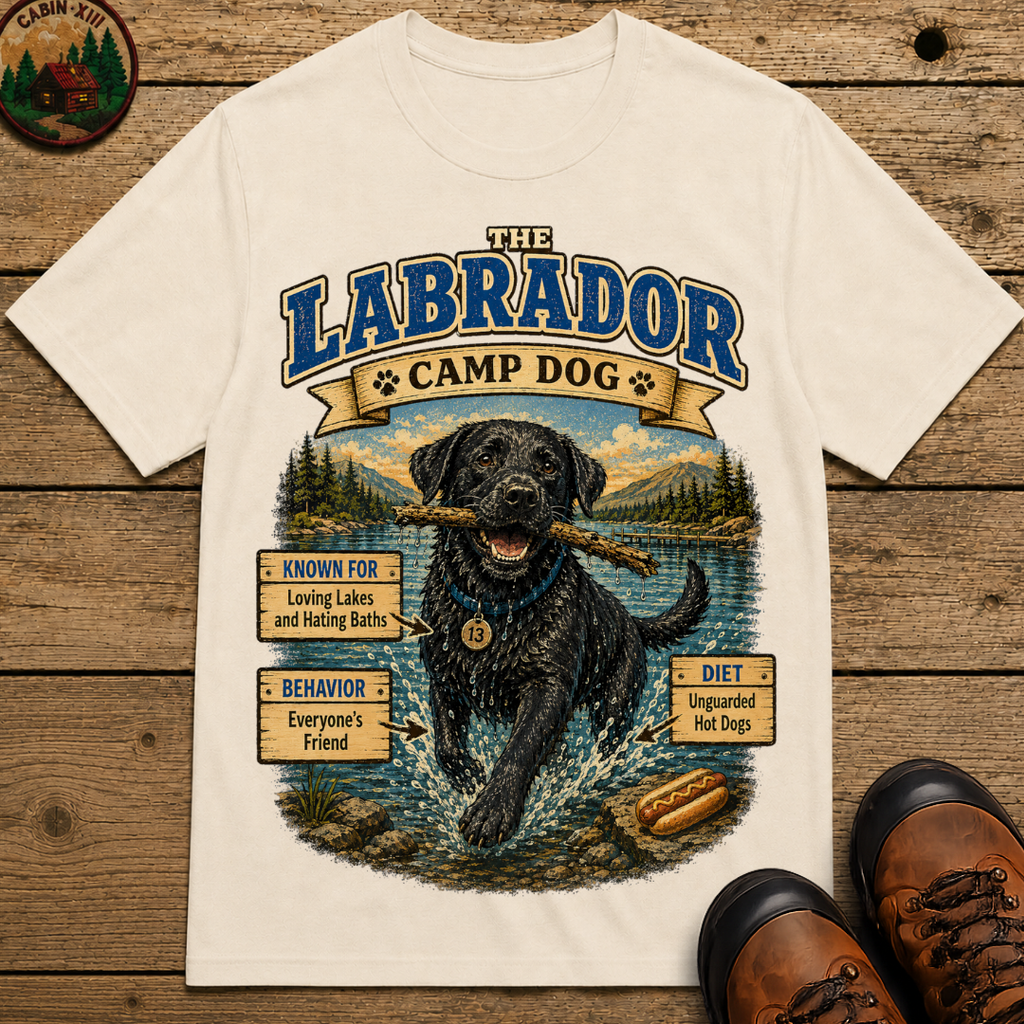 Labrador Camp Dog - Loving Lakes and Hating Baths Shirt