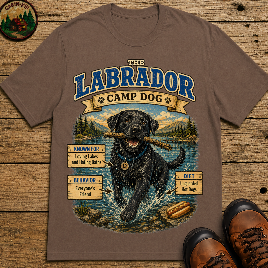 Labrador Camp Dog - Loving Lakes and Hating Baths Shirt