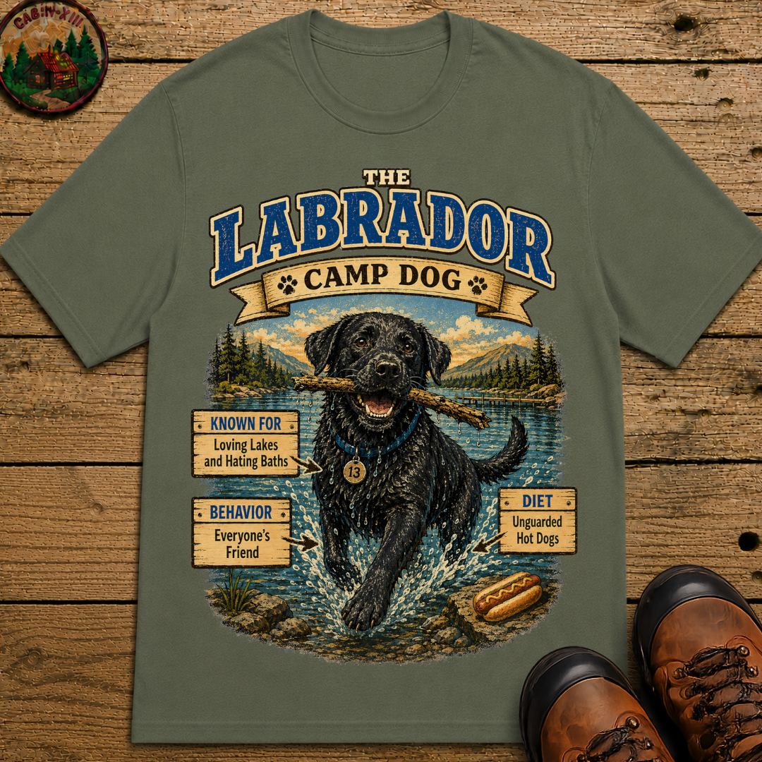 Labrador Camp Dog - Loving Lakes and Hating Baths Shirt