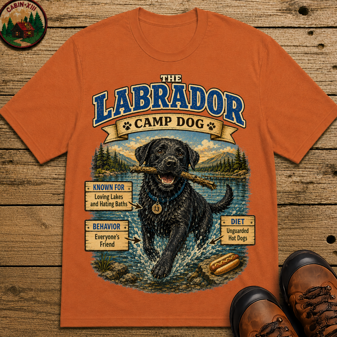 Labrador Camp Dog - Loving Lakes and Hating Baths Shirt