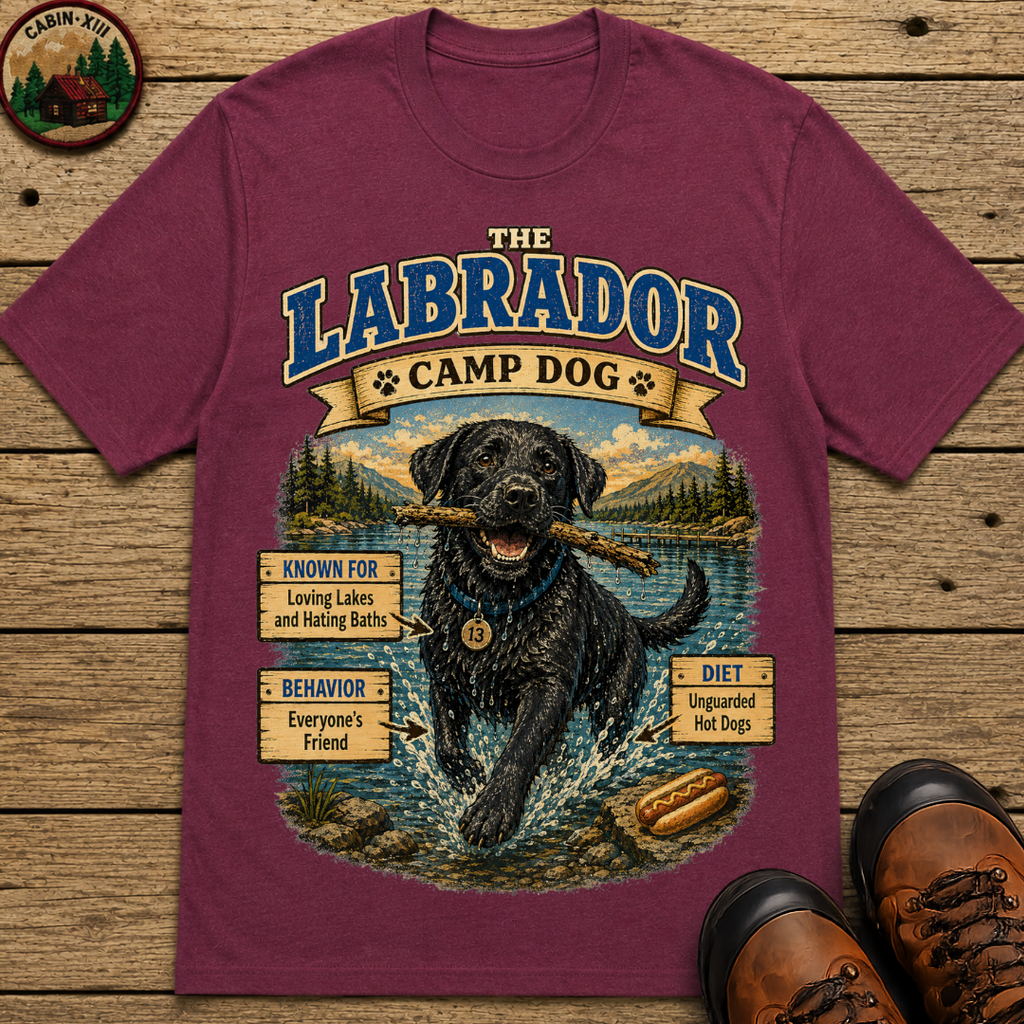 Labrador Camp Dog - Loving Lakes and Hating Baths Shirt