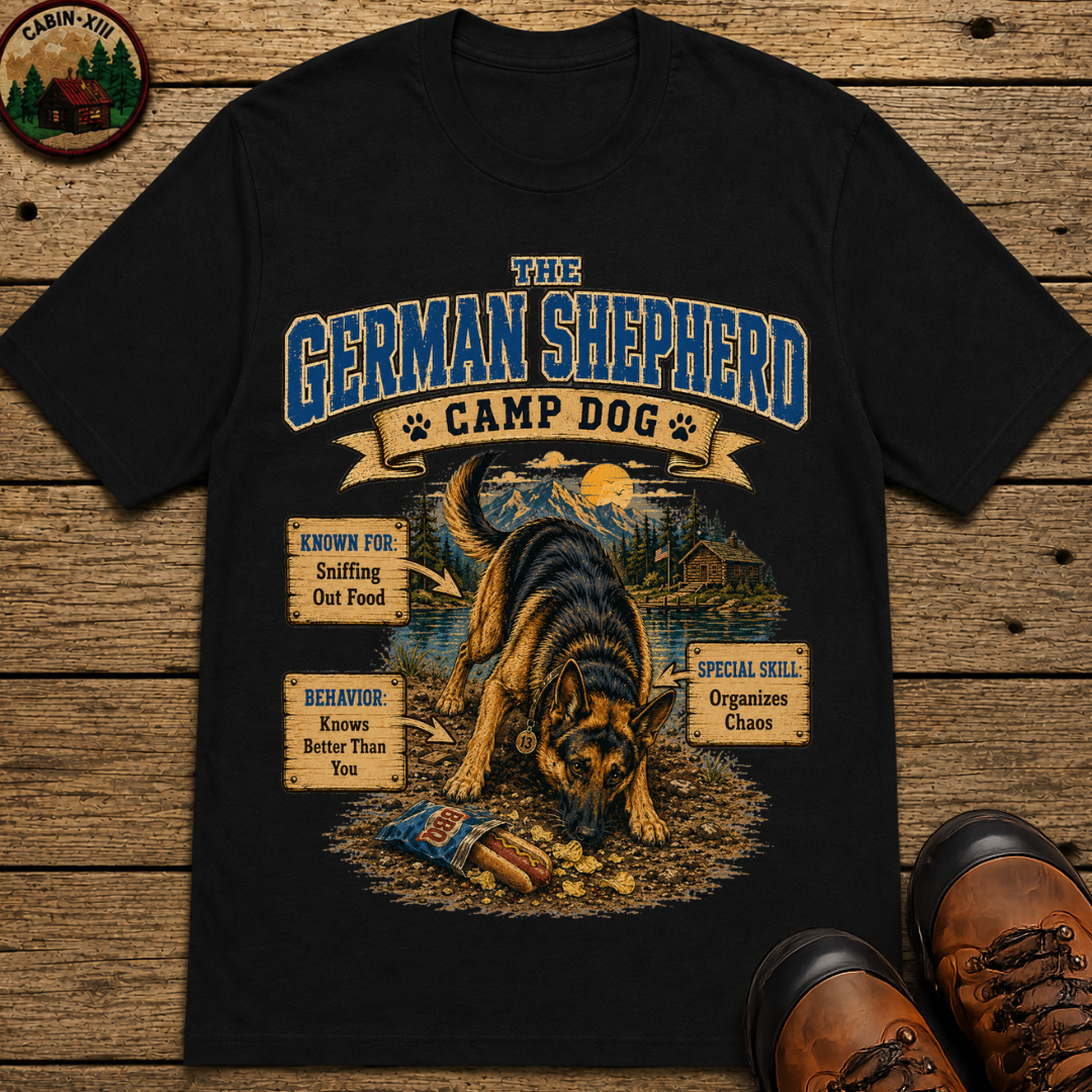German Shepherd Camp Dog - Knows Better Than You Tee