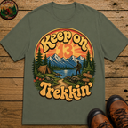Keep On Trekkin' — Retro 70s Hiking and Camping Tee