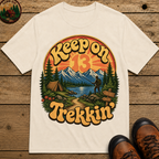 Keep On Trekkin' — Retro 70s Hiking and Camping Tee
