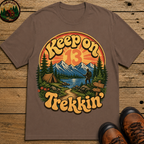 Keep On Trekkin' — Retro 70s Hiking and Camping Tee