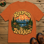 Keep On Trekkin' — Retro 70s Hiking and Camping Tee