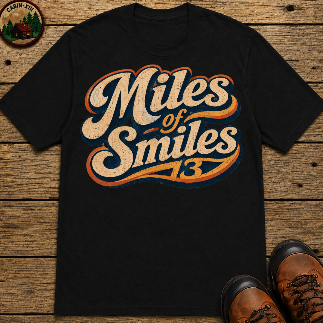Miles of Smiles — Vintage Road Trip and Hiking Tee