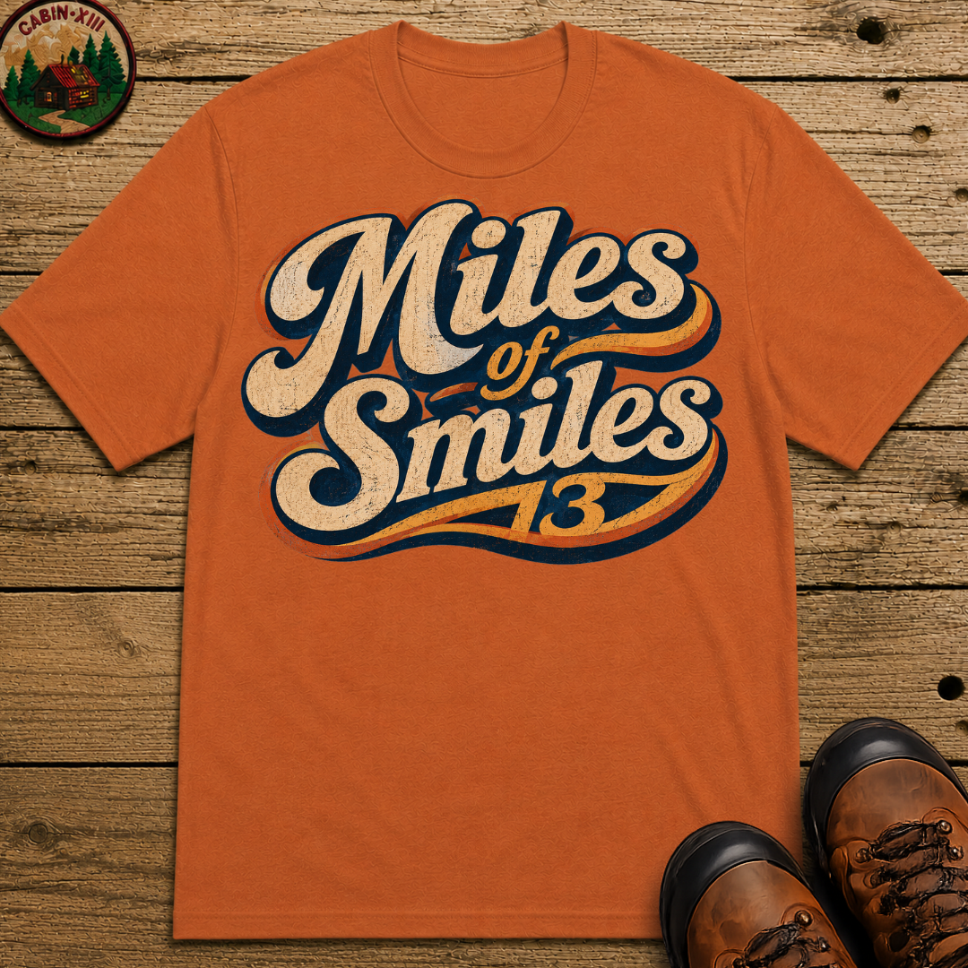 Miles of Smiles — Vintage Road Trip and Hiking Tee