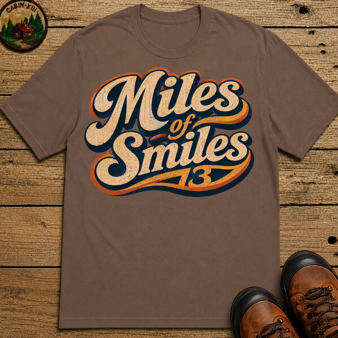Miles of Smiles — Vintage Road Trip and Hiking Tee