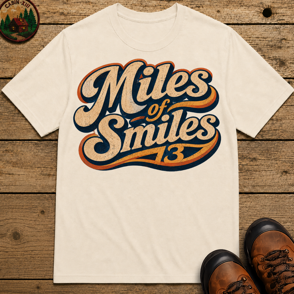 Miles of Smiles — Vintage Road Trip and Hiking Tee