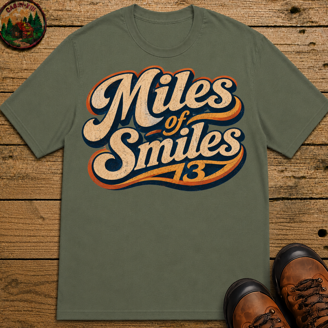 Miles of Smiles — Vintage Road Trip and Hiking Tee