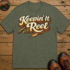 Keepin' It Reel — Retro Fishing Humor Tee