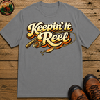 Keepin' It Reel — Retro Fishing Humor Tee