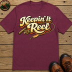 Keepin' It Reel — Retro Fishing Humor Tee