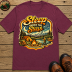 Sleep Under the Stars — Retro Camping and Fishing Tee