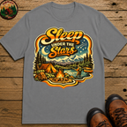 Sleep Under the Stars — Retro Camping and Fishing Tee