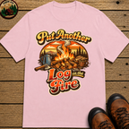Put Another Log on the Fire — Retro Campfire Tee