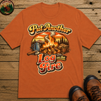 Put Another Log on the Fire — Retro Campfire Tee