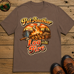 Put Another Log on the Fire — Retro Campfire Tee