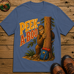 Peek-A-Boo Bigfoot — Funny Sasquatch Hiking Camping Tee