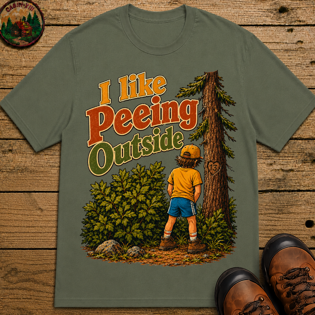 I Like Peeing Outside — Funny Camping Humor Tee
