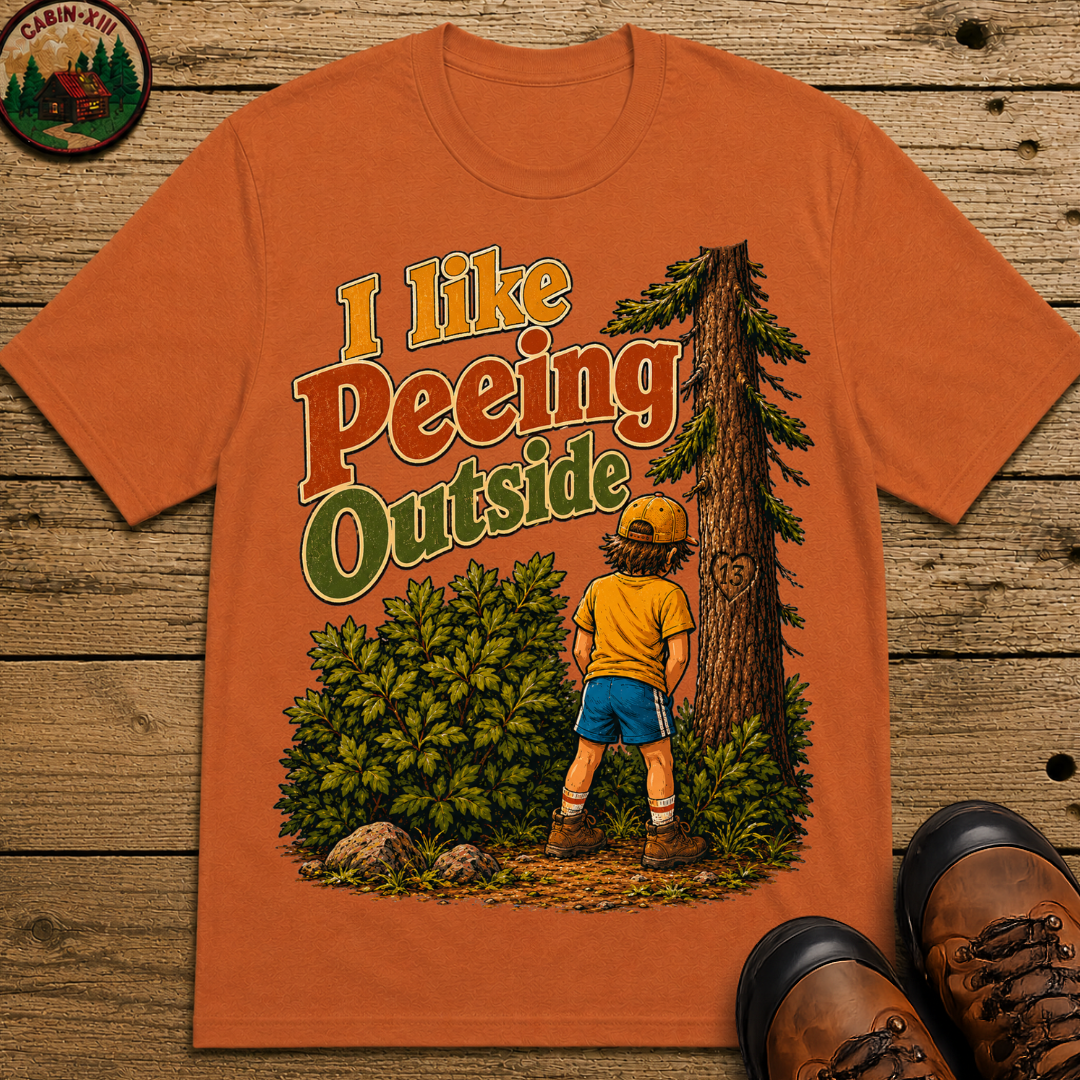 I Like Peeing Outside — Funny Camping Humor Tee