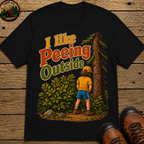 I Like Peeing Outside — Funny Camping Humor Tee