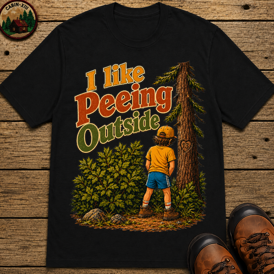 I Like Peeing Outside — Funny Camping Humor Tee