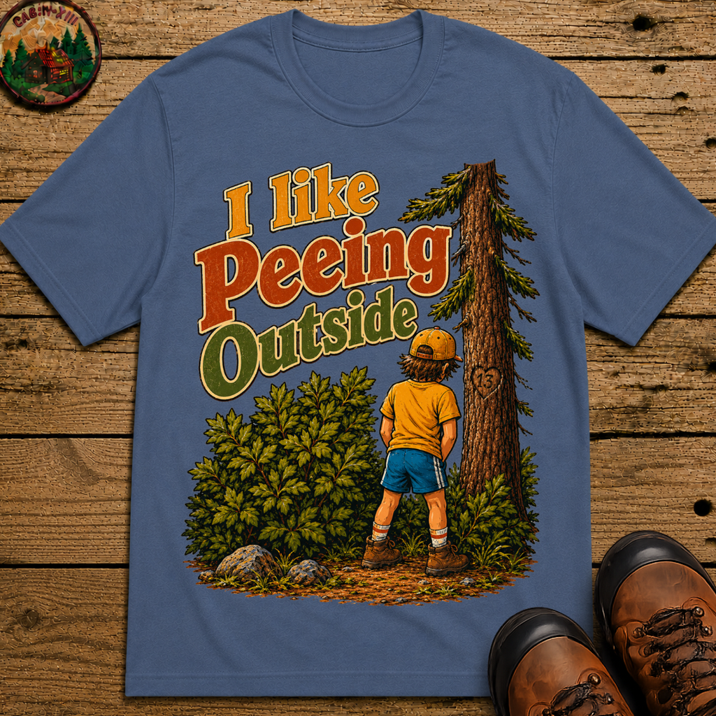 I Like Peeing Outside — Funny Camping Humor Tee