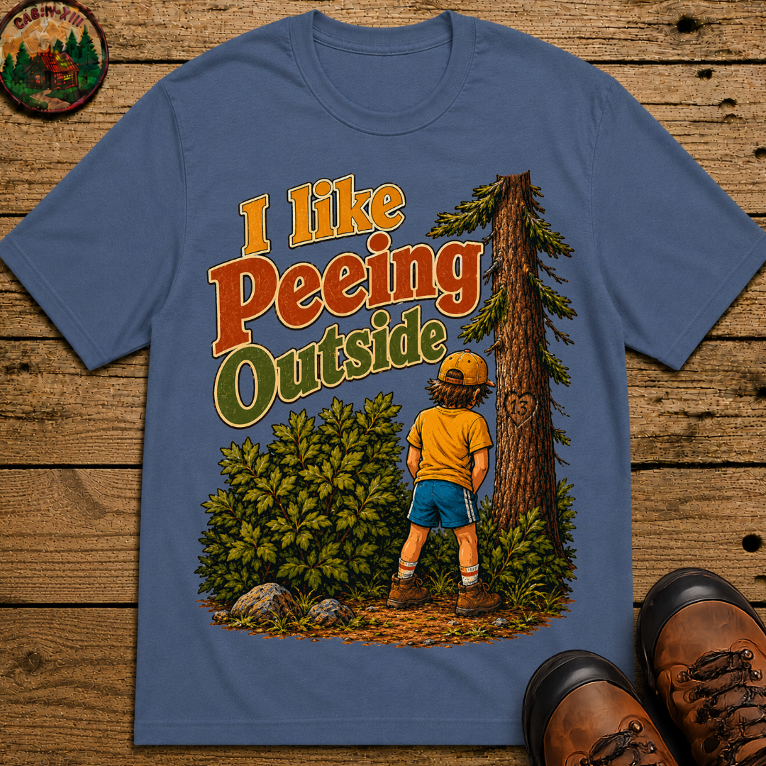 I Like Peeing Outside — Funny Camping Humor Tee