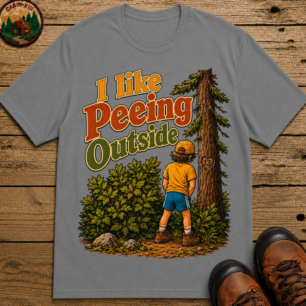 I Like Peeing Outside — Funny Camping Humor Tee