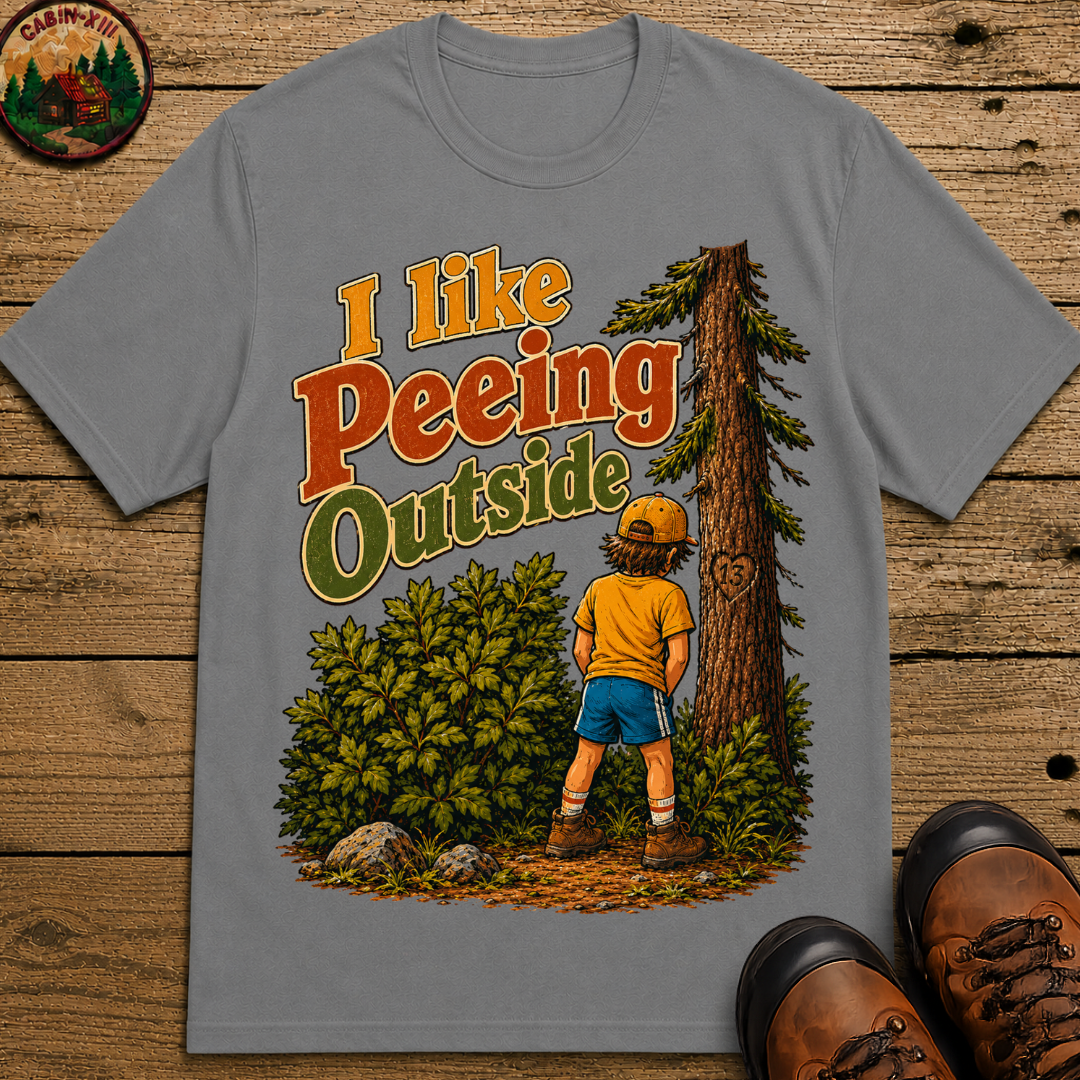 I Like Peeing Outside — Funny Camping Humor Tee