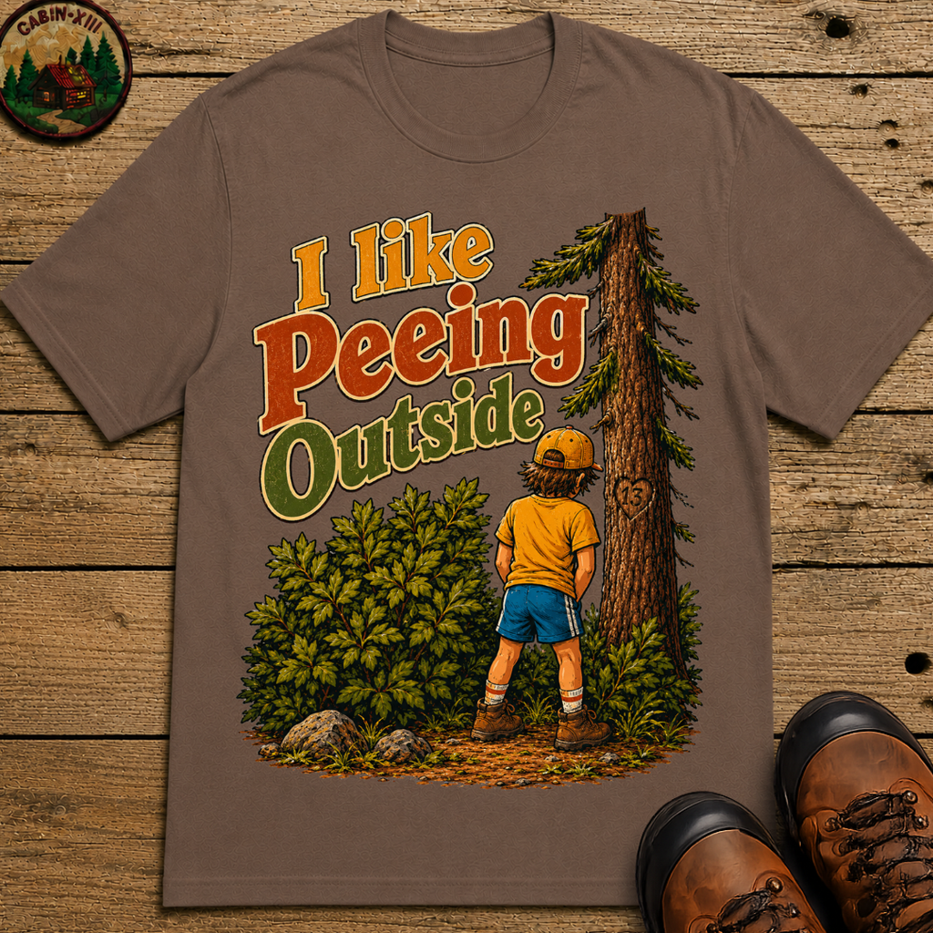 I Like Peeing Outside — Funny Camping Humor Tee