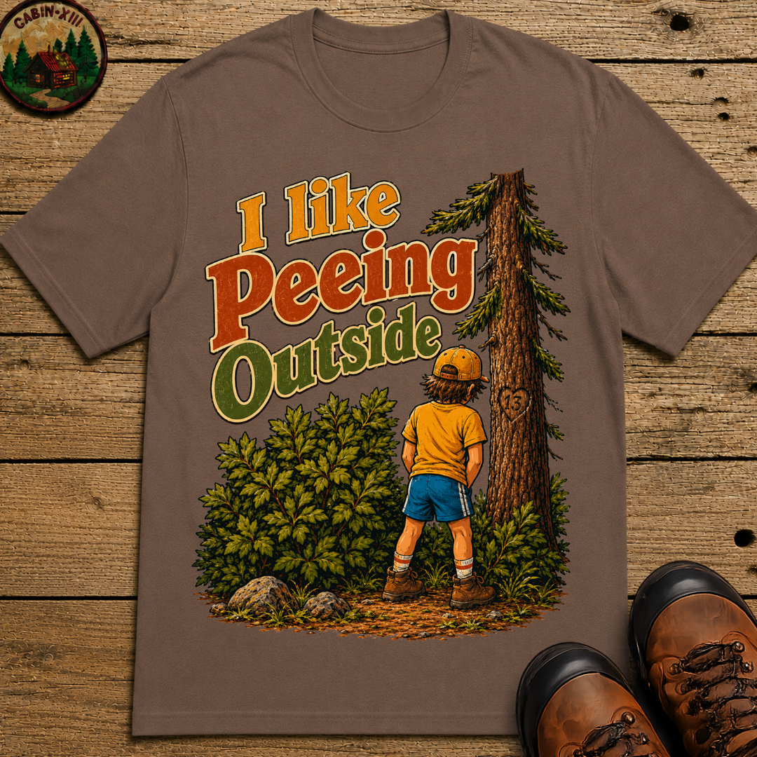 I Like Peeing Outside — Funny Camping Humor Tee