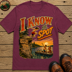 I Know a Spot — Vintage Lake Jumping Summer Camping Tee