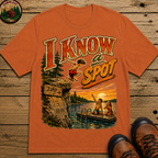 I Know a Spot — Vintage Lake Jumping Summer Camping Tee