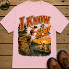 I Know a Spot — Vintage Lake Jumping Summer Camping Tee