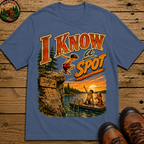 I Know a Spot — Vintage Lake Jumping Summer Camping Tee