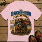 Dachshund Camp Dog - Tired Of All The Weiner Jokes Tee