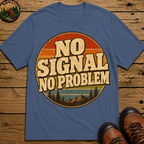 No Signal No Problem — Retro Outdoor Camping Tee
