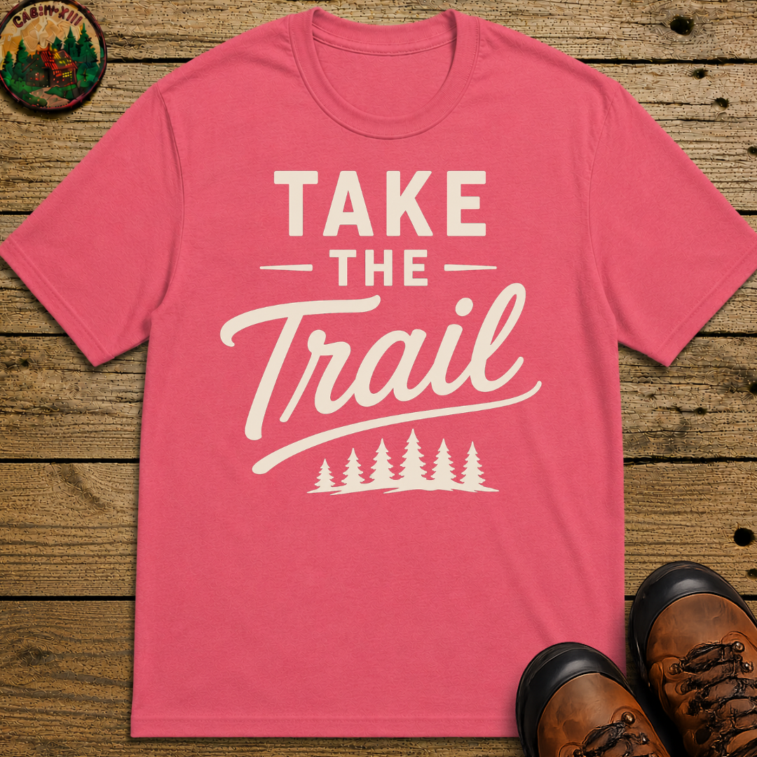 Take the Trail — Vintage Hiking Outdoor Typography Tee