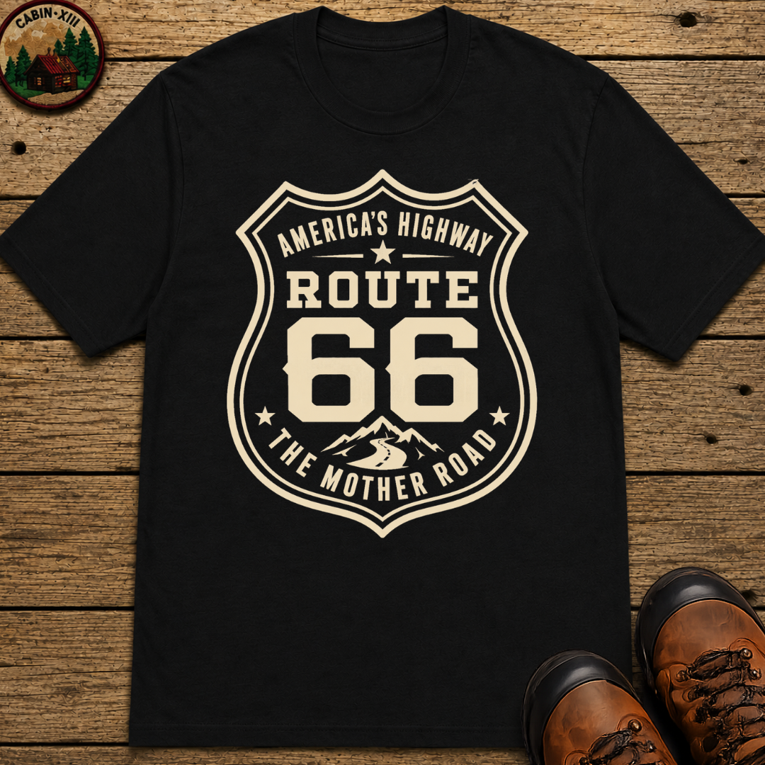 Route 66 America's Highway The Mother Road — Vintage Road Trip Tee