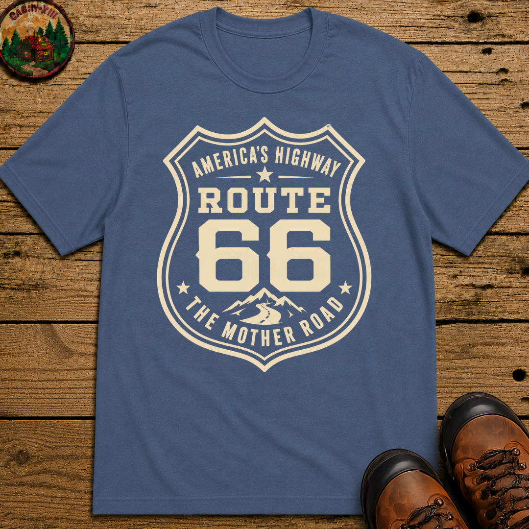 Route 66 America's Highway The Mother Road — Vintage Road Trip Tee