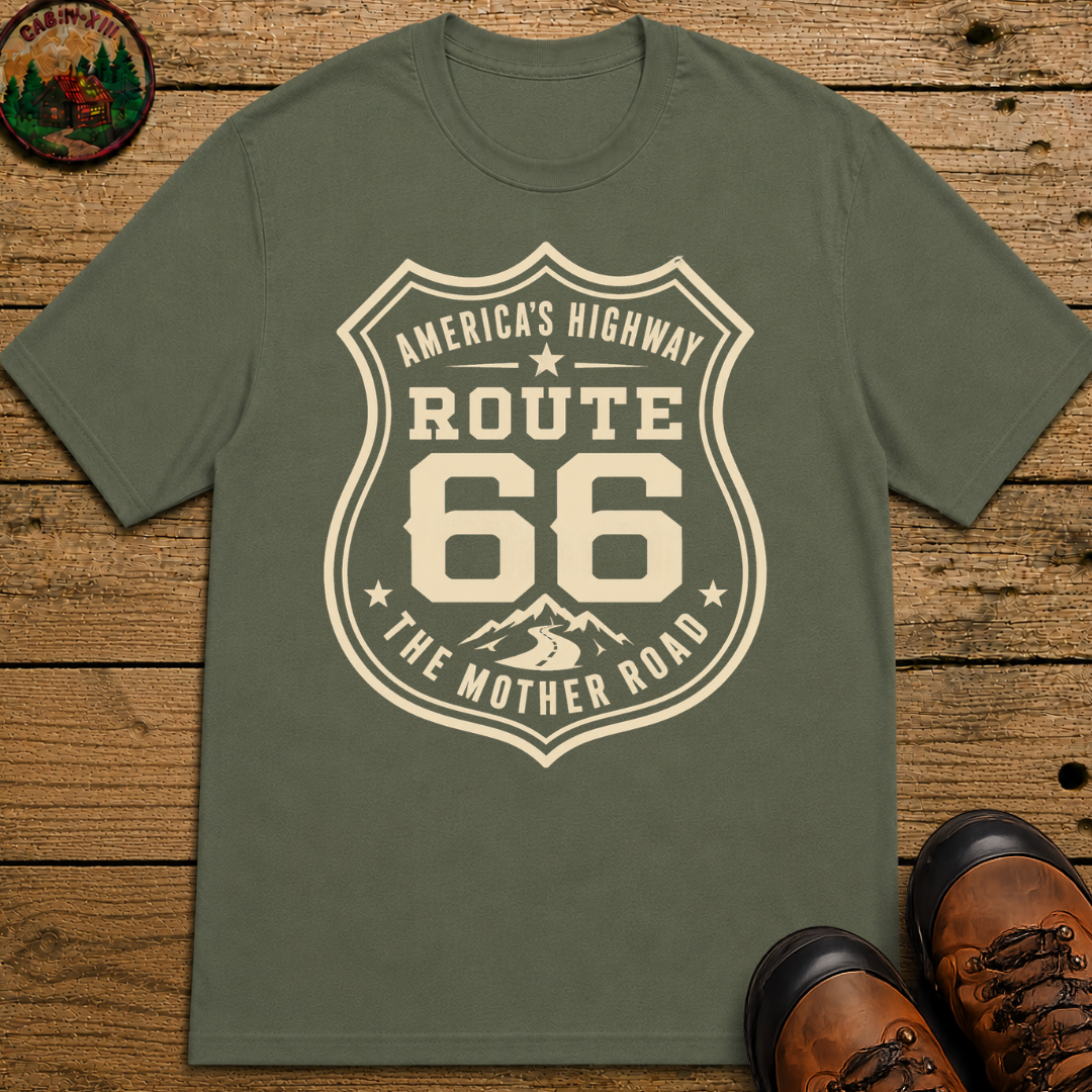 Route 66 America's Highway The Mother Road — Vintage Road Trip Tee