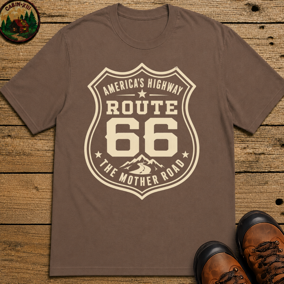 Route 66 America's Highway The Mother Road — Vintage Road Trip Tee